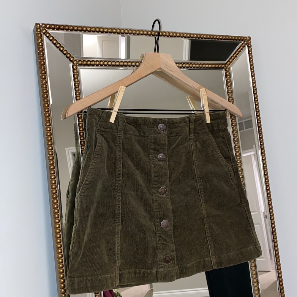 Fall Green Skirt